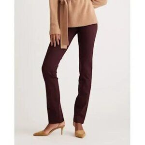 Quince Straight-Leg Pants in Wine